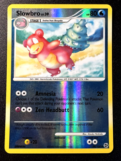 Slowbro 54/106 D&P Great Encounters Pokemon Card Reverse Holo Foil Rare LP - Image 1