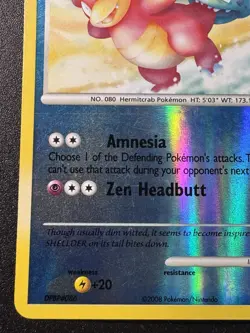 Slowbro 54/106 D&P Great Encounters Pokemon Card Reverse Holo Foil Rare LP - Image 5