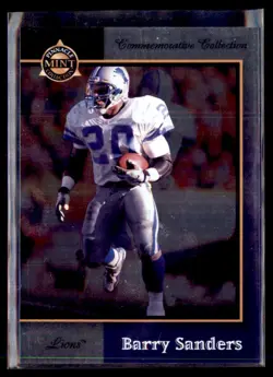 1997 Pinnacle Commemorative Collection Barry Sanders Lions 1 of 6 - Image 1