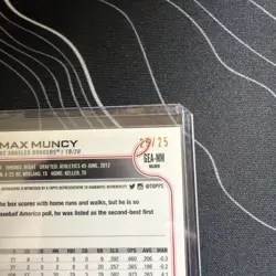 2022 Topps Gilded Collection Rose Gold Etch Auto 25/25 Max Muncy Dodgers #GEA-MM - Image 5