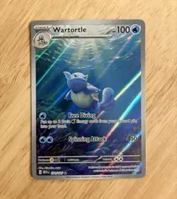 S#0019 Pokemon TCG Wartortle 171/165 SV 151 Illustration Rare Holo English - Image 1