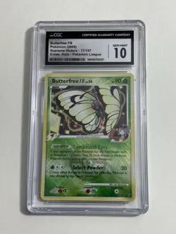 Butterfree FB 17/147 Cross Holo Pokemon 2009 CGC 10 Supreme Victors - Image 1