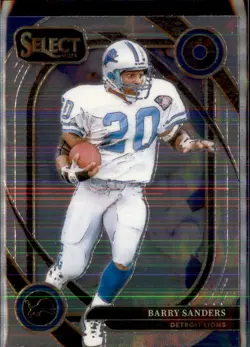 2024 Panini Select Football Barry Sanders Club Level Detroit Lions 2 Card Lot - Image 1