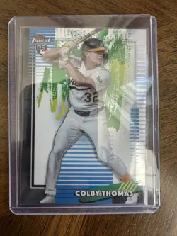2026 Topps Finest Colby Thomas RC Rookie Card Refractor SP /30 - Image 1