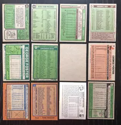 1970's - 80's George Foster 34 lot. 1983 Topps Blank Back Kellogg's No Dupes - Image 2