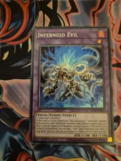 Yu-Gi-Oh Infernoid Evil Secret Rare 1st Edition Card BLTR-EN013 Near Mint - Image 1