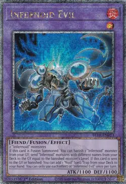 QUARTER CENTURY SECRET RARE Infernoid Evil - BLTR-EN013 - 1st Edition - Image 1