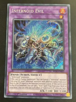 Yu-Gi-Oh! BLTR-EN013 Infernoid Evil (1st Edition) Secret Rare. - Image 1