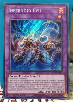 Infernoid Evil Yu-Gi-Oh! Secret Rare 1st Ed BLTR-EN013 - Image 1