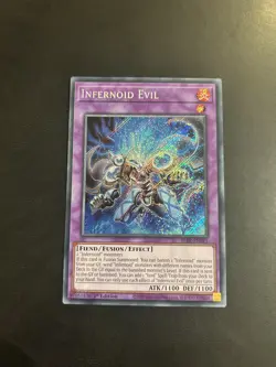 Yu-Gi-Oh! BLTR-EN013 Infernoid Evil (1st Edition) Secret Rare, NEAR MINT - Image 1