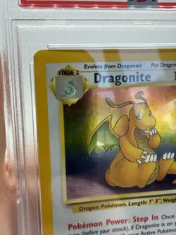 PSA 6 1999 Pokemon TCG Fossil Dragonite Holo Rare 4/62 English - Image 3