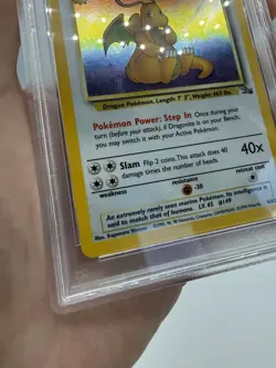 PSA 6 1999 Pokemon TCG Fossil Dragonite Holo Rare 4/62 English - Image 5