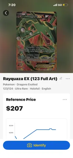 The Pokemon Company Rayquaza EX 123/124 Dragons Exalted Full Art Holo 170HP - Image 1
