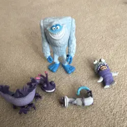 Mattel Pixar Monsters, Inc. Figurines Lot Abominable Snowman Randall Boo - Image 1