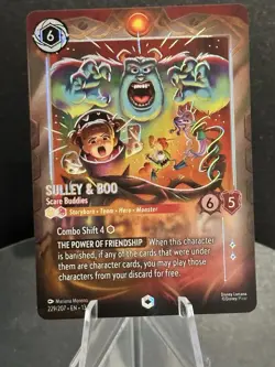 Enchanted Sulley & Boo Scare Buddies Attack of the Vine 13 Disney Lorcana 229 - Image 1
