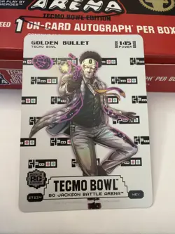 Bo Jackson battle arena Tecmo Bowl GOLDEN BULLET ROOKIE HEX SORE THUMB 145 ST124 - Image 1