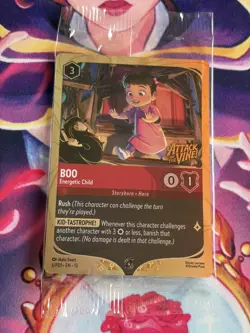 Boo - Energetic Child 6/PD1 Sealed Prerelease Promo Lorcana Attack of the Vine - Image 1