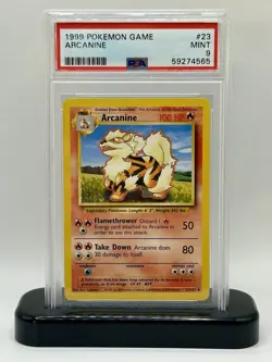 POKEMON GAME UNLIMITED ARCANINE 23 PSA 9 MINT - Image 1