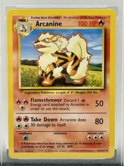 POKEMON GAME UNLIMITED ARCANINE 23 PSA 9 MINT - Image 2