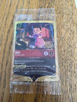 Lorcana Attack Of The Vine Pre Release Promo Card Boo Energetic Child - Image 1
