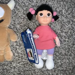 DISNEY STORE Pixar Monsters Inc Boo & Little Mikey Plush 6" Doll NEW - Image 3