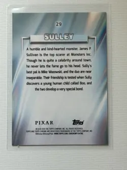 2026 Topps Chrome Disney Sulley Aqua Mini-Diamond Refractor #/199 Monsters, Inc. - Image 2