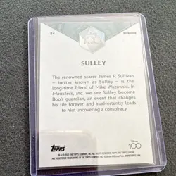 Topps Chrome Disney 100 Sulley #84 Refractor Non-Sport Trading Card 2023 - Image 2