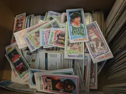 Shoe Box 1980 Nba Pulled Apart Collection, Larry Bird Rookie and 4 Kareems - Image 1