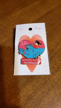 Disney "Sweetheart Collection" Sulley & Boo Valentine's 2004 pin limited edition - Image 1