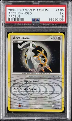 2009 POKEMON PLATINUM ARCEUS #AR5 ARCEUS-HOLO PSA 5 - Image 1