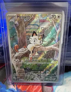 Pokemon Meowth 106/094 – Phantasmal Flames – English IR (Illustration Rare) - Image 1