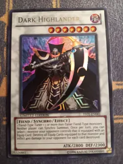 1x Dark Highlander YF01-EN001 Ultra Rare Limited Edition Played - Image 1