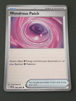 Pokemon TCG Wonderous Patch Phantasmal Flames 094/094 Reverse Holo Near Mint - Image 1