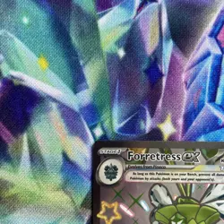 2024 Pokemon Scarlet Violet Paldean Fates Shiny Forretress Ex 212 /91 Full Art - Image 2