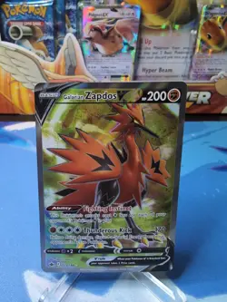 Galarian Zapdos V - 173/198 - Full Art Pokemon Chilling Reign NM - Image 1