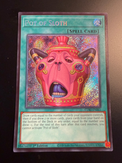 Pot of Sloth (Secret Rare) CORI-EN061 Chaos Origins 1st Edition x1 MINT - Image 1