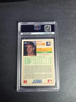 1988 Score TOM GLAVINE #638 RC PSA GEM MINT 10 - Image 2