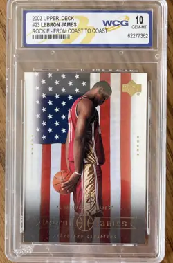 Lebron James 2003-04 Upper Deck Rookie/RC #23 10 GEM MINT - Image 1
