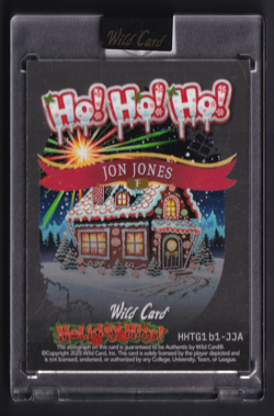 2025 Wild Card- Holiday Hits- Gold Jon Jones True 1/1 Auto - Image 2