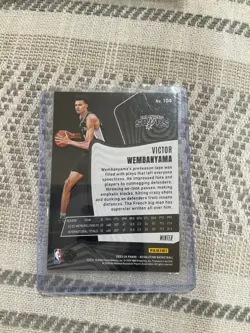 Victor Wembanyama SILVER PRIZM ROOKIE CARD WINTER SNOW SP 2023 Revolution SPURS - Image 2