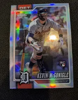 2026 Topps Chrome Kevin McGonigle #16 Refractor Rookie Card Detroit Tigers SP - Image 1
