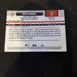2026 Topps Chrome Kevin McGonigle #16 Refractor Rookie Card Detroit Tigers SP - Image 2