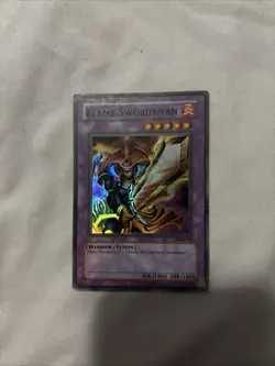 Flame Swordsman LOB-003 YuGiOh Card TCG Unlimited Edition Foil - Image 1