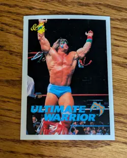 1990 Classic WWF Ultimate Warrior #106 Rookie RC Card Ungraded NR-MT! - Image 2