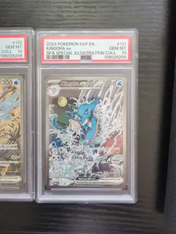 Sequential PSA 10 Kingdra EX #131 Greninja EX #132 Pokemon Shrouded Fable Promo - Image 3