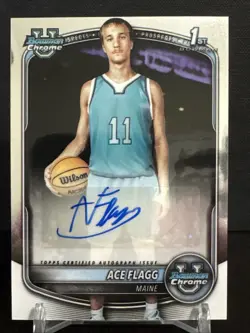 2025-26 Topps Bowman Chrome U Prospects Ace Flagg 1st Auto CPA-AF - Image 1