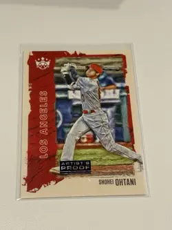 2021 Panini Diamond Kings Shohei Ohtani Artist’s Press Proof Blue #165 Angels - Image 1