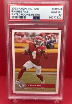 2023 Panini Instant Rashee Rice RC Rated Rookies Retro PSA GEM MT 10🔥🔥💎💎 - Image 1