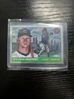 2025 Topps Chrome Platinum Pete Crow-Armstrong (SP) City Variation - Image 1