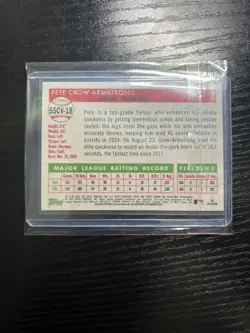 2025 Topps Chrome Platinum Pete Crow-Armstrong (SP) City Variation - Image 2